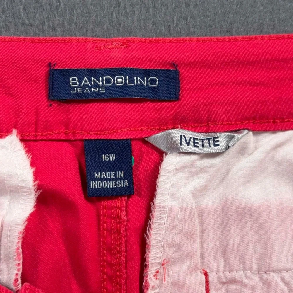 Bandolino Ivette Bermuda Shorts Womens‎ 16W Ruby Sky Tummy Control 39x13